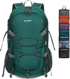 40L Lightweight Hiking Backpack Travel Packable Daypack for Women and Men, Green