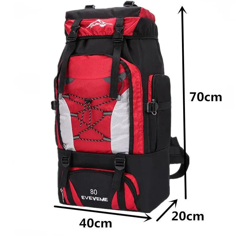 80L Waterproof  Outdoor Adventure Hiking & Climbing Rucksack Backpack