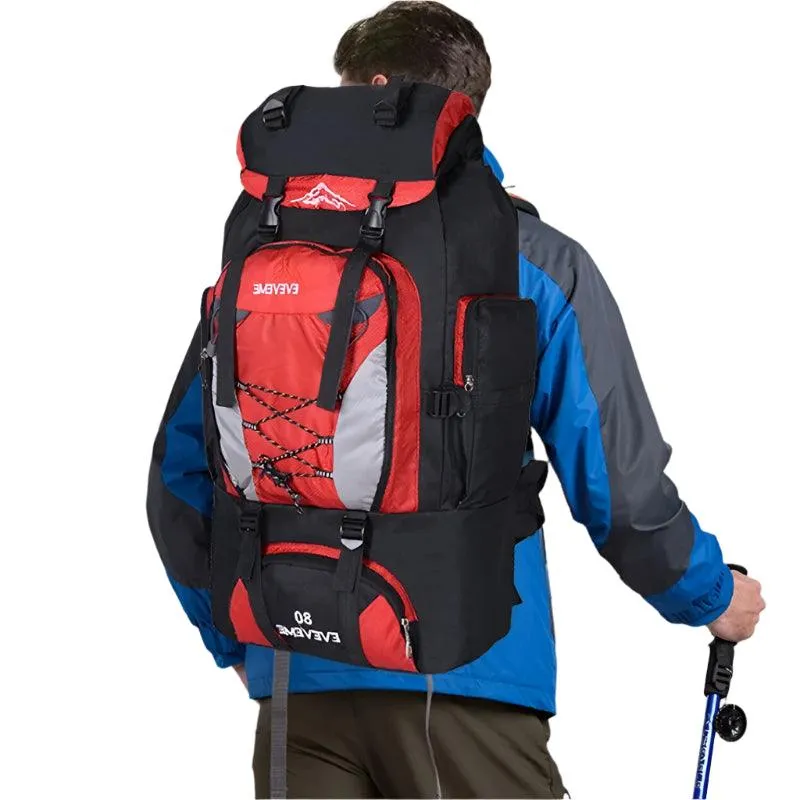 80L Waterproof  Outdoor Adventure Hiking & Climbing Rucksack Backpack
