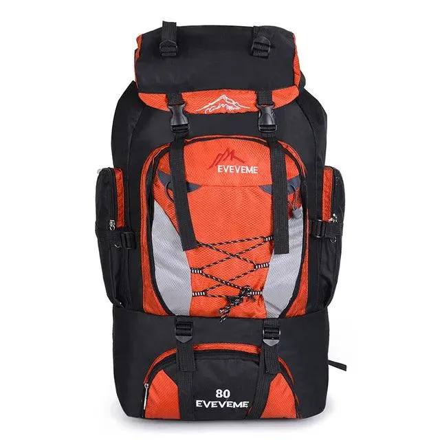 80L Waterproof  Outdoor Adventure Hiking & Climbing Rucksack Backpack