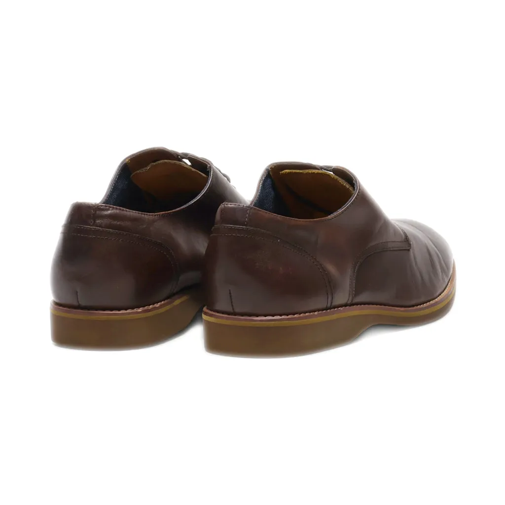 Aldo Formal Lace Ups Fabric Brown Colour For Men