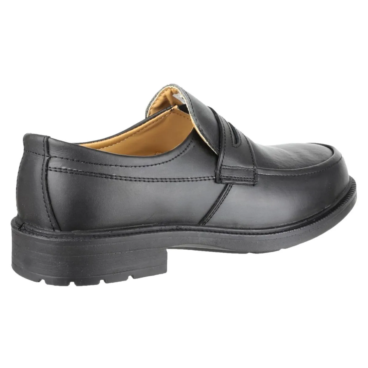 Amblers Safety FS46 Mocc Toe S1P SRC Safety Slip On Shoe Black