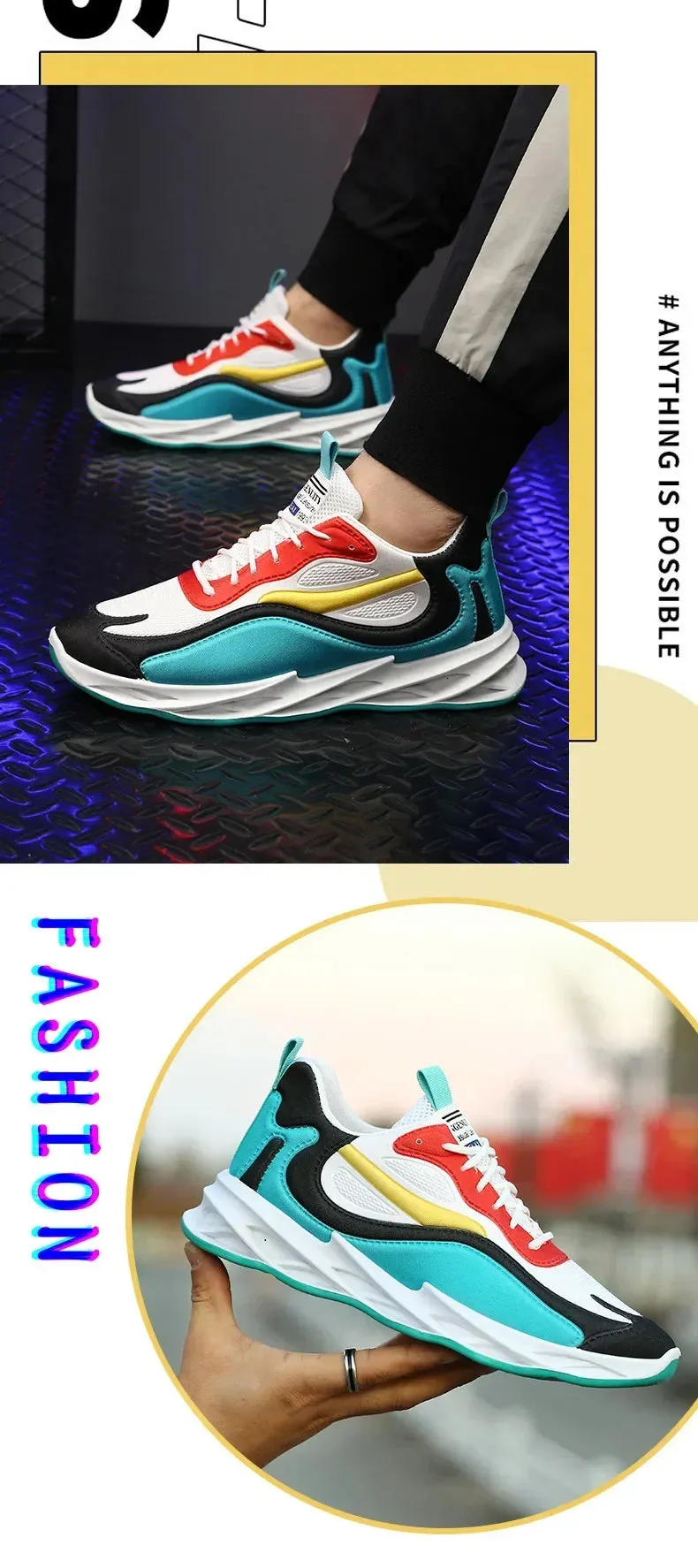 Autumn Winter 2024 New Men Casual Shoes Fashion Sneakers Men Mesh (Air Mesh) Breathable Soft-soled Men's Running Shoes