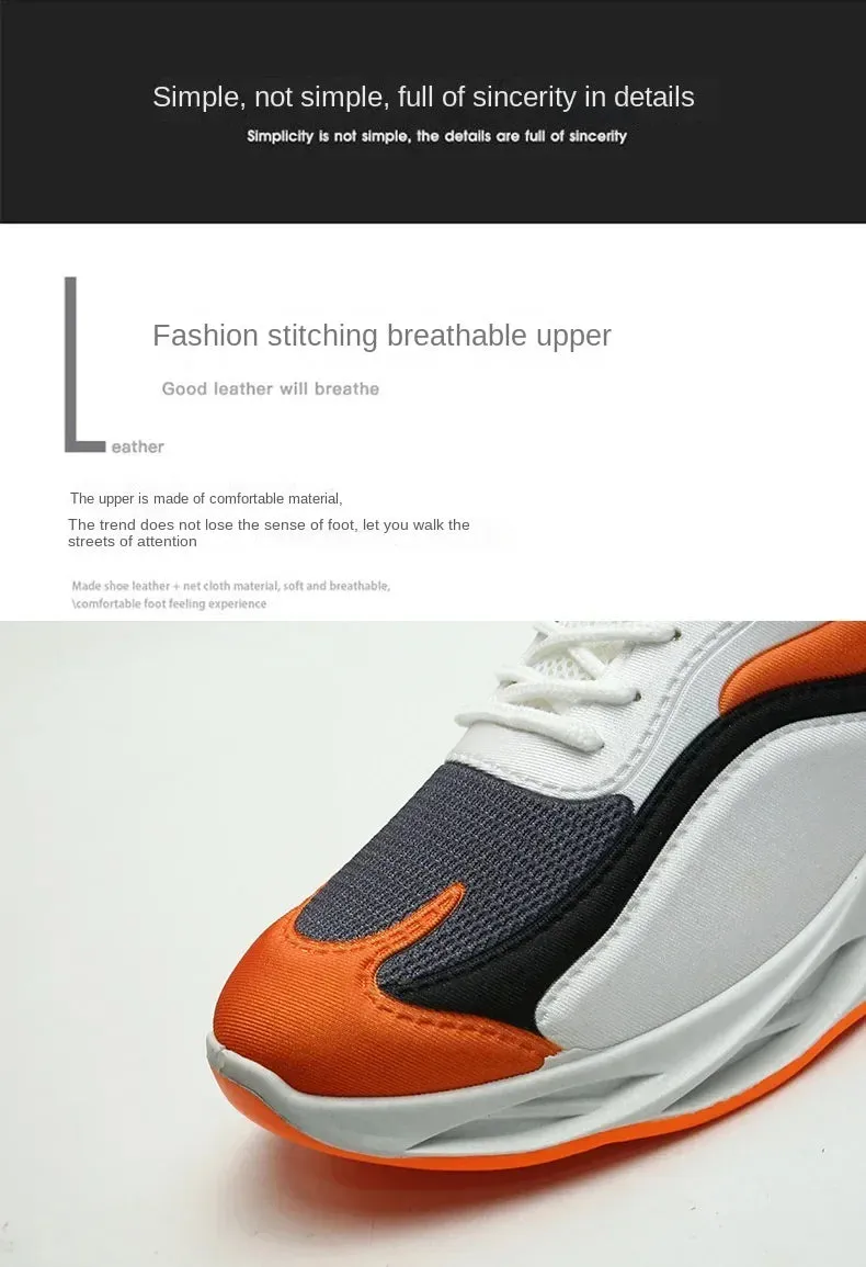 Autumn Winter 2024 New Men Casual Shoes Fashion Sneakers Men Mesh (Air Mesh) Breathable Soft-soled Men's Running Shoes