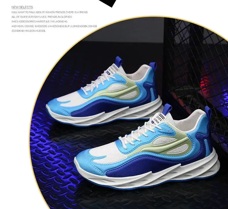 Autumn Winter 2024 New Men Casual Shoes Fashion Sneakers Men Mesh (Air Mesh) Breathable Soft-soled Men's Running Shoes