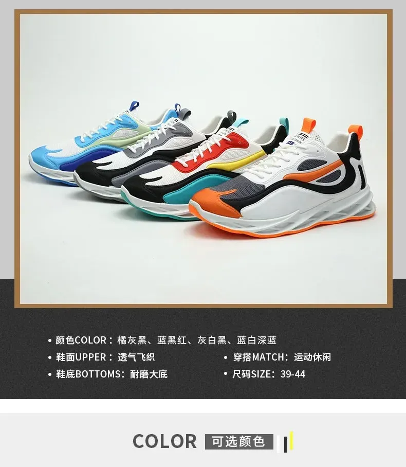 Autumn Winter 2024 New Men Casual Shoes Fashion Sneakers Men Mesh (Air Mesh) Breathable Soft-soled Men's Running Shoes