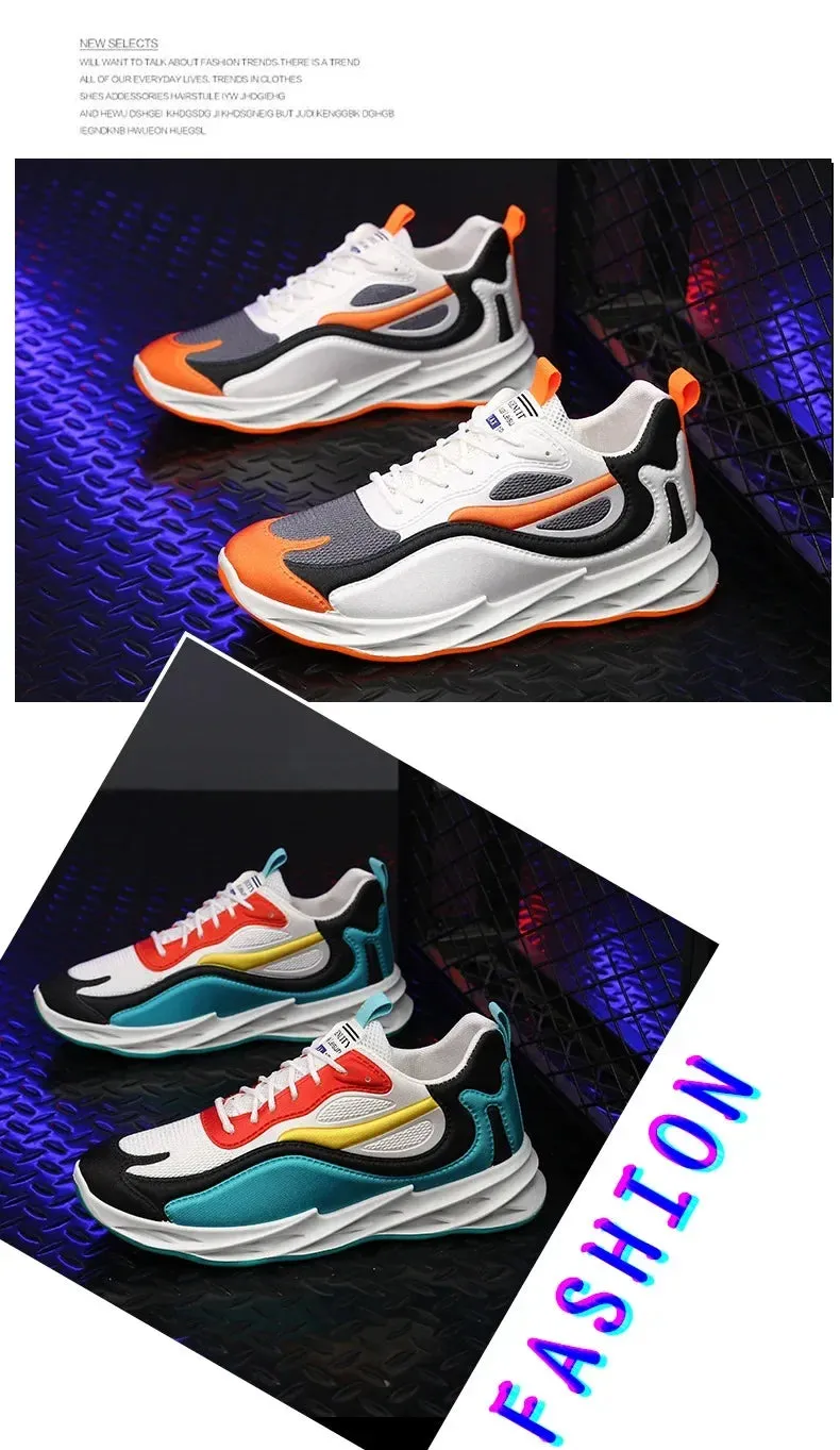 Autumn Winter 2024 New Men Casual Shoes Fashion Sneakers Men Mesh (Air Mesh) Breathable Soft-soled Men's Running Shoes