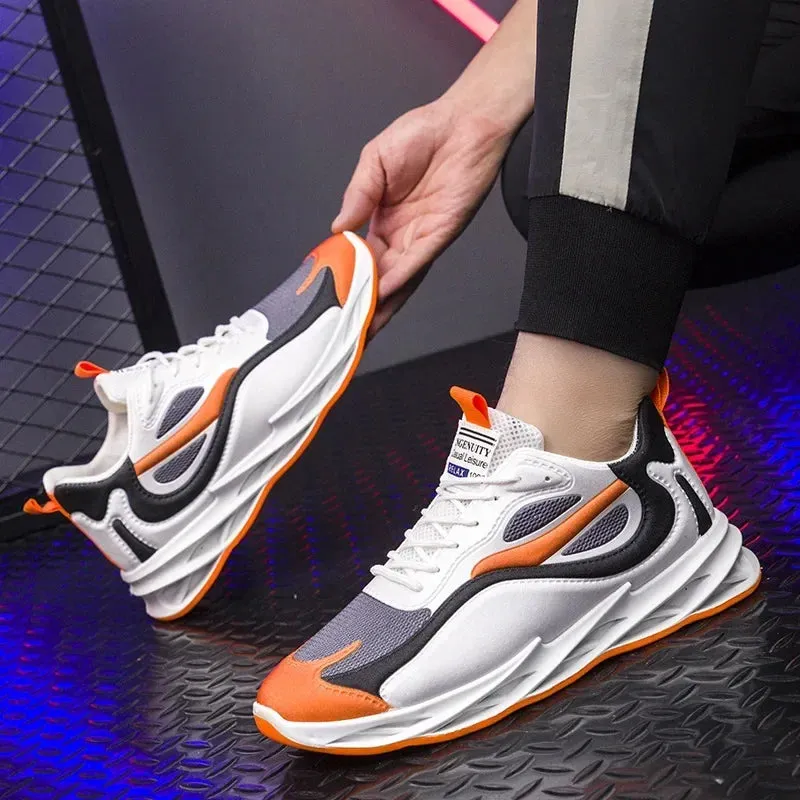 Autumn Winter 2024 New Men Casual Shoes Fashion Sneakers Men Mesh (Air Mesh) Breathable Soft-soled Men's Running Shoes