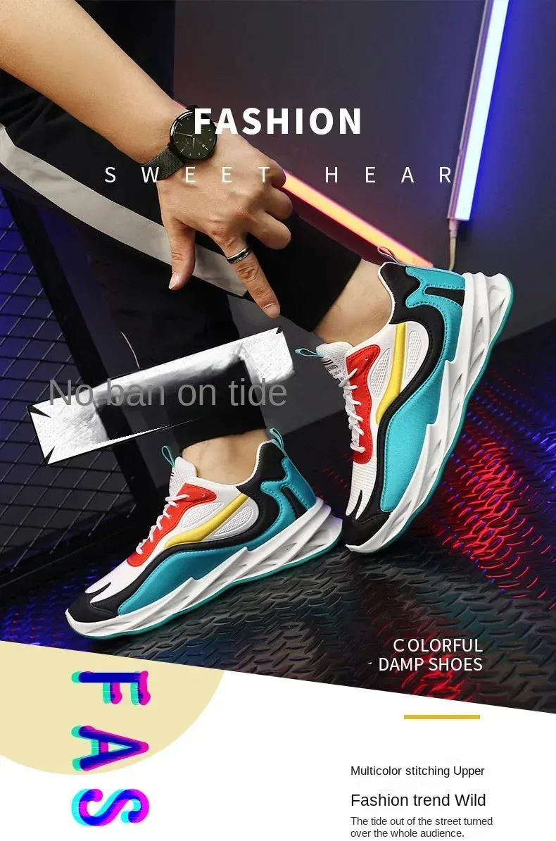 Autumn Winter 2024 New Men Casual Shoes Fashion Sneakers Men Mesh (Air Mesh) Breathable Soft-soled Men's Running Shoes