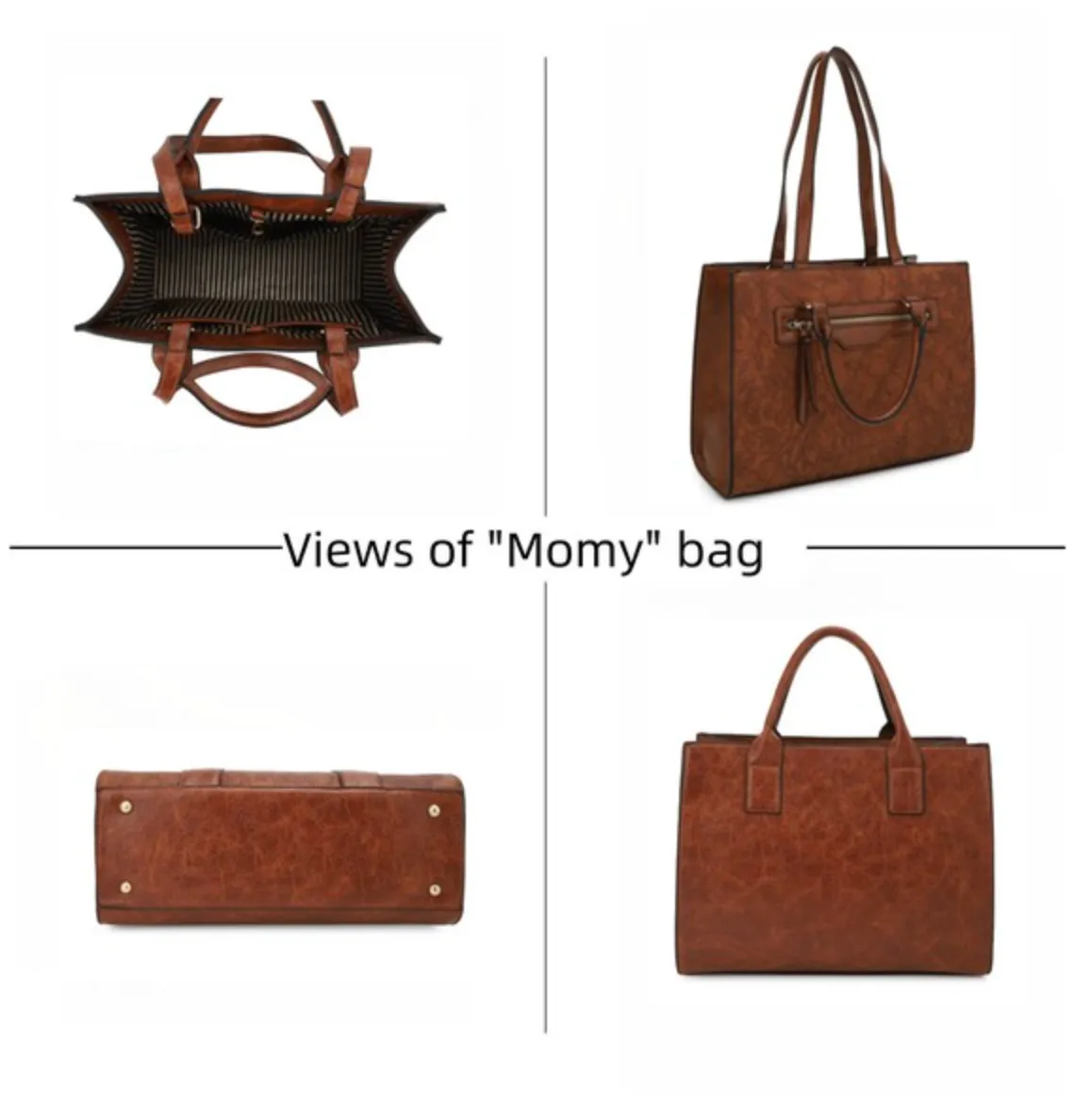 Avery 2-in-1 Floral Embossed Tote Set