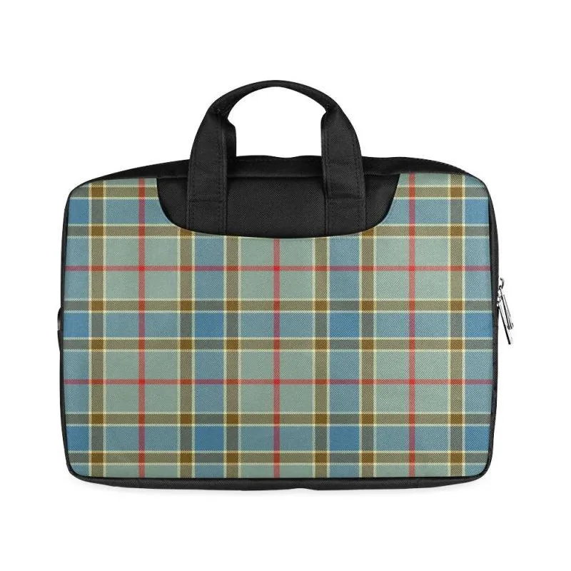 BALFOUR BLUE TARTAN LAPTOP WATERPROOF BAG NN5