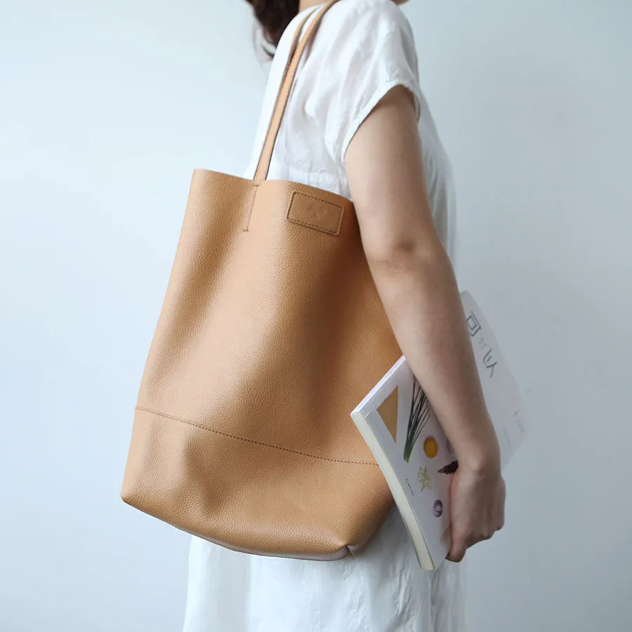 Brown Womens Genuine Leather Tote Bags Purse Handbags Shoulder Bag for Women