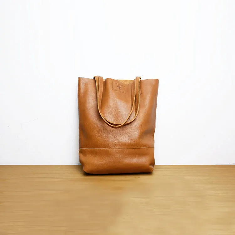 Brown Womens Genuine Leather Tote Bags Purse Handbags Shoulder Bag for Women