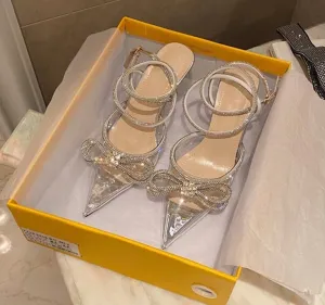 Butterfly-Knot Pointed Toe Pumps