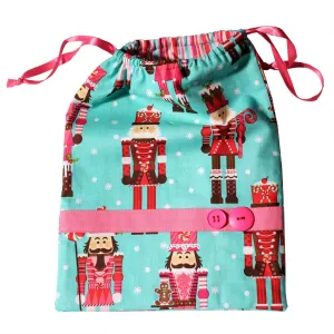 Candy Nutcracker Drawstring Tote Bags (Choose from 2 Colors)