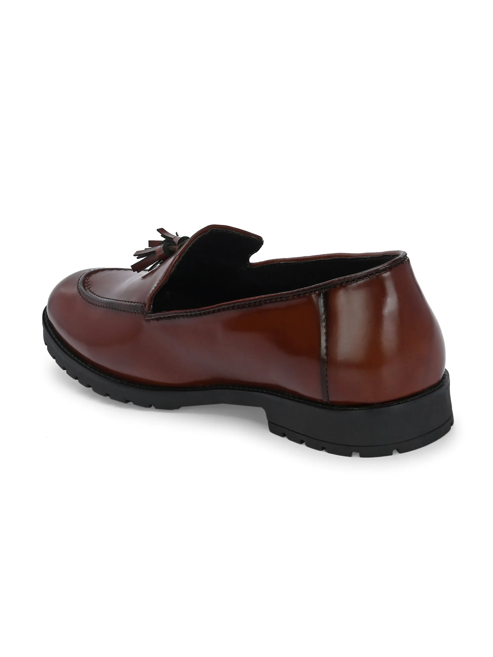 CARLO ROMANO BY WASAN PATENT VEGAN LEATHER COLOUR SLIP-ON MOCCASIN SHOES FOR MEN