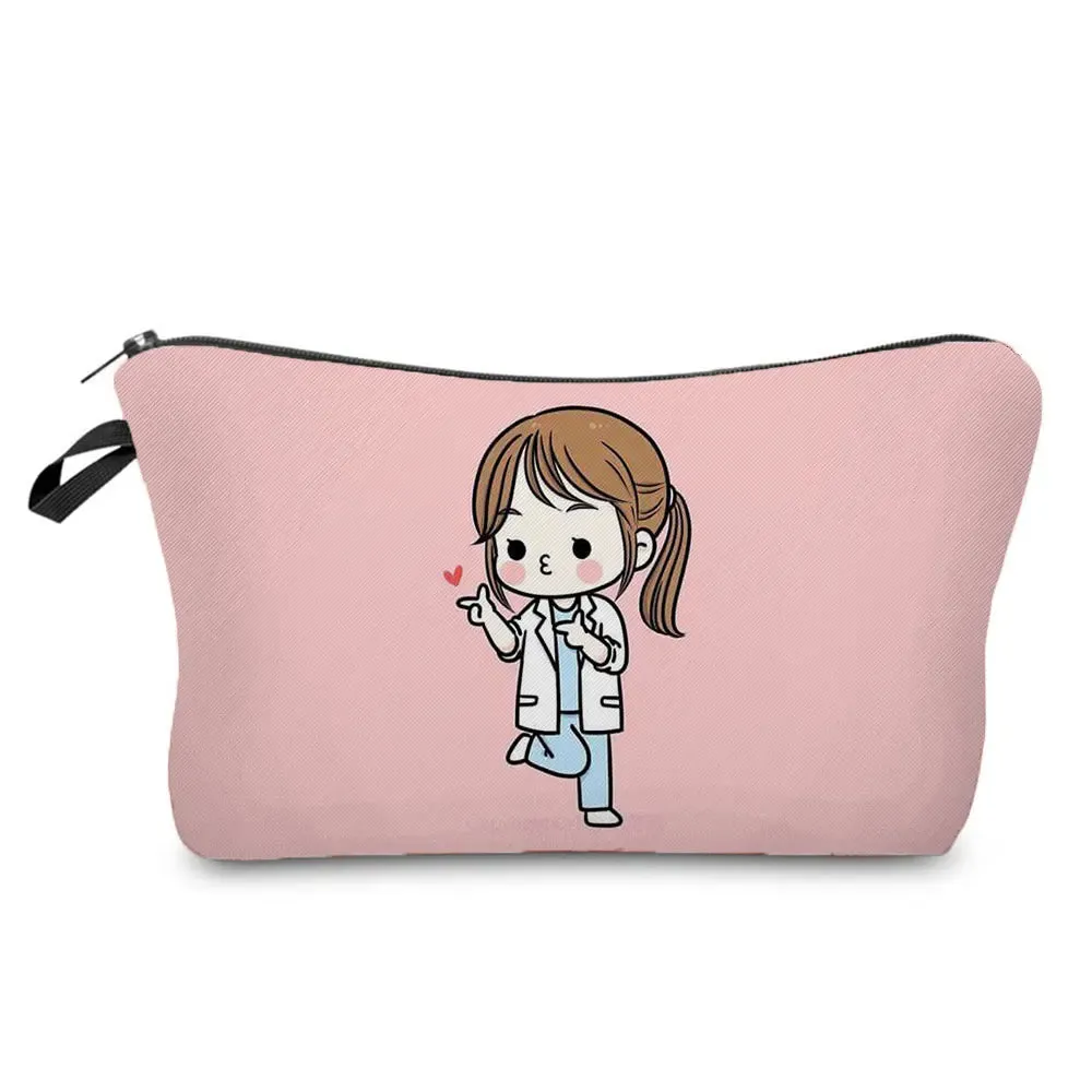 Chic Nurse Printed Cosmetic Bags