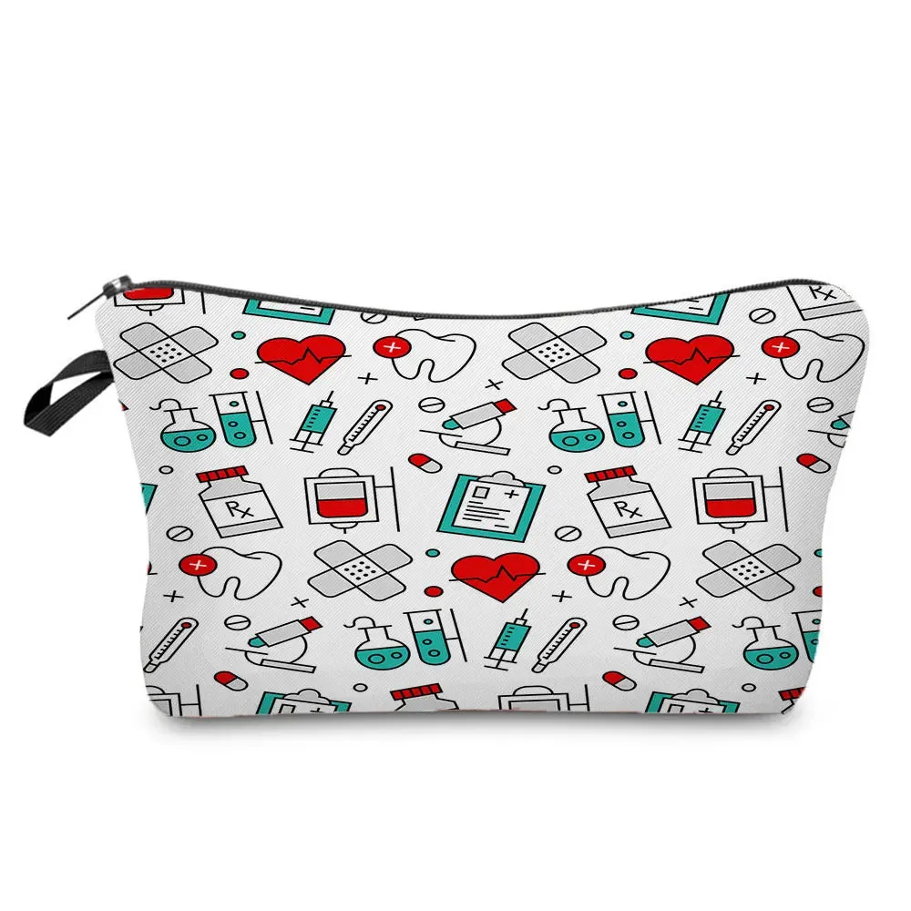 Chic Nurse Printed Cosmetic Bags
