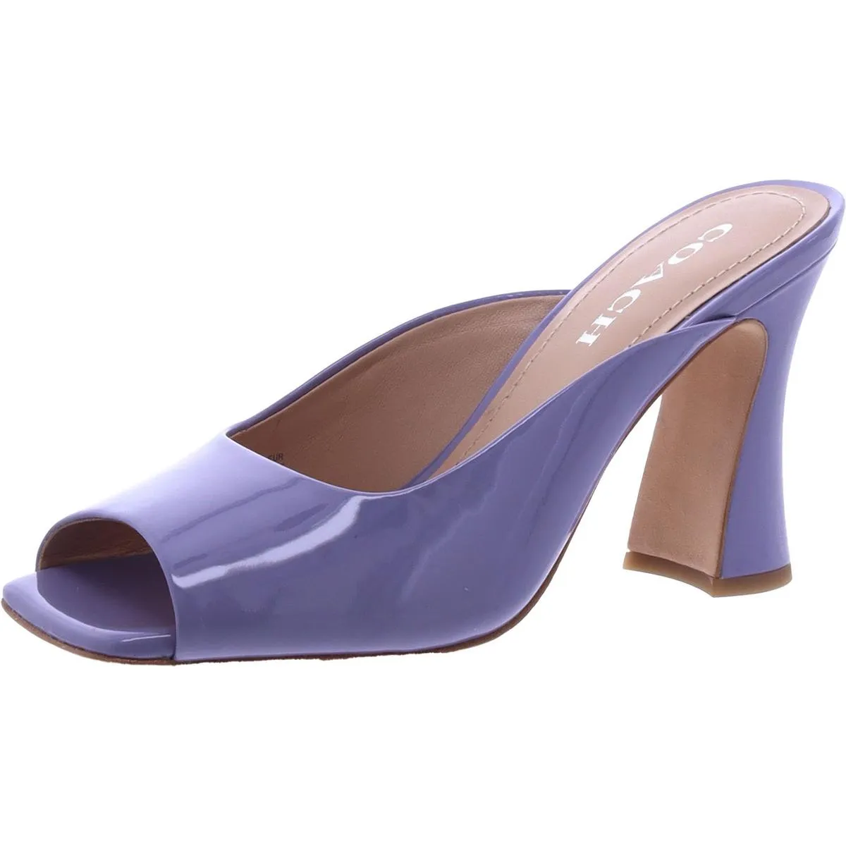 Coach Womens Laurence Patent Patent Leather Slip-On Mules
