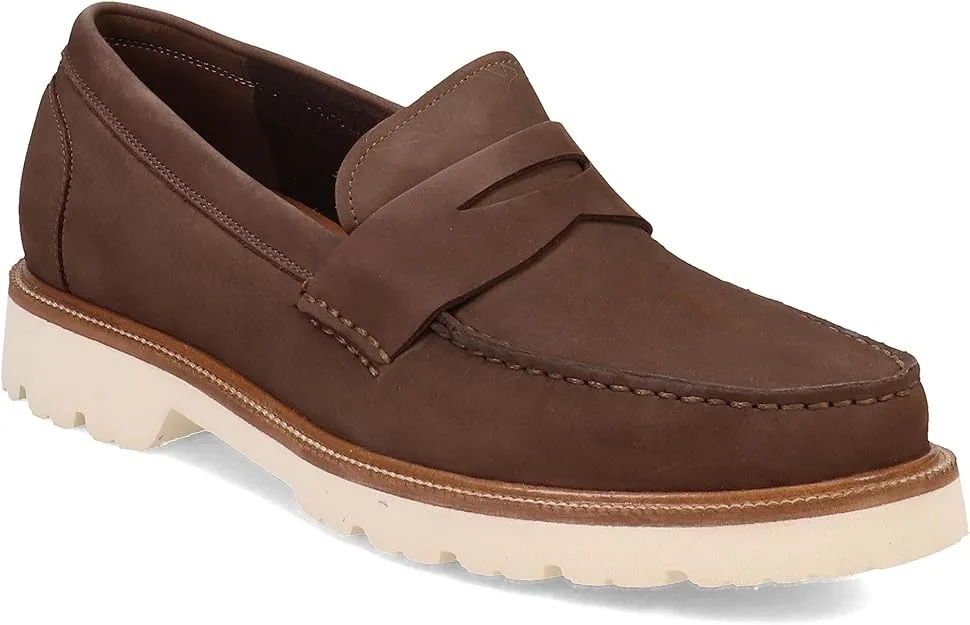 Cole Haan Men's American Classics Penny Loafers  Color Truffle Nubuck/Egret Size 9