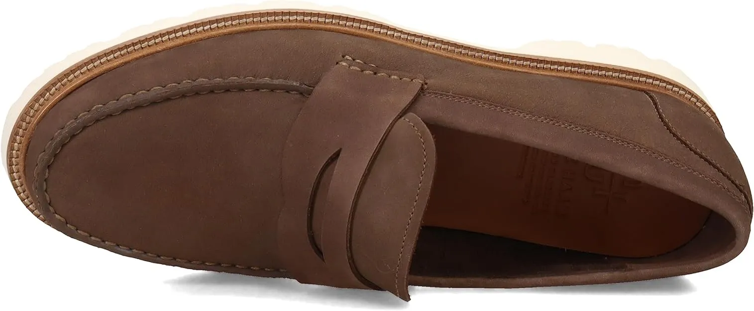 Cole Haan Men's American Classics Penny Loafers  Color Truffle Nubuck/Egret Size 9