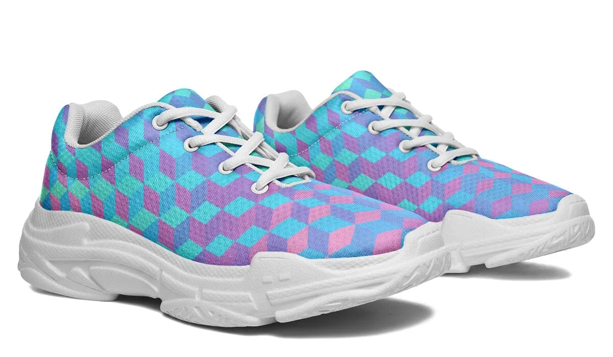 Colorful 3 D Chunky Shoes