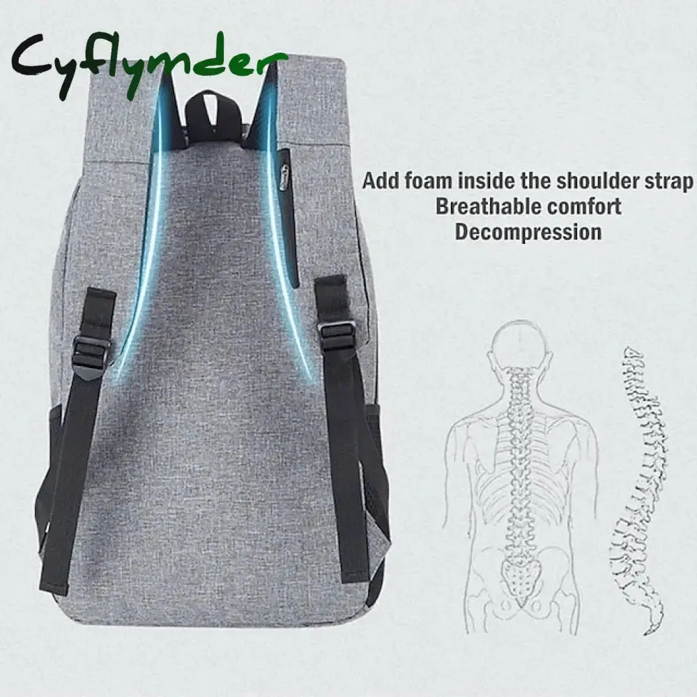Cyflymder Multifunctional Waterproof USB Charging Business Laptop Backpack Men and Women Travel Anti-theft Backpack School Backpack, Back to School Gift