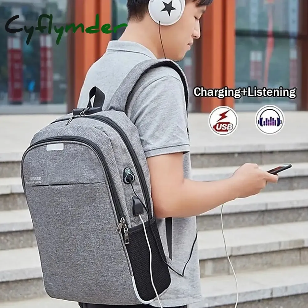 Cyflymder Multifunctional Waterproof USB Charging Business Laptop Backpack Men and Women Travel Anti-theft Backpack School Backpack, Back to School Gift
