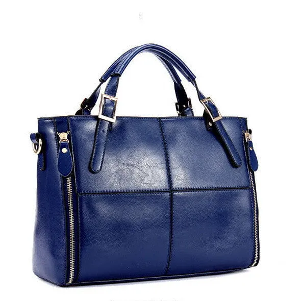 Daphne split leather tote bag