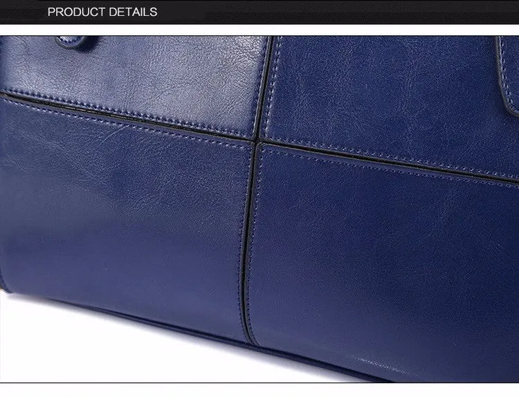 Daphne split leather tote bag