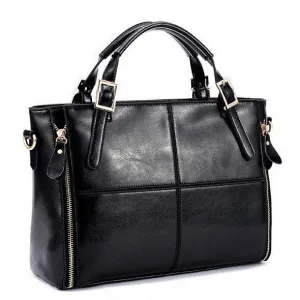 Daphne split leather tote bag