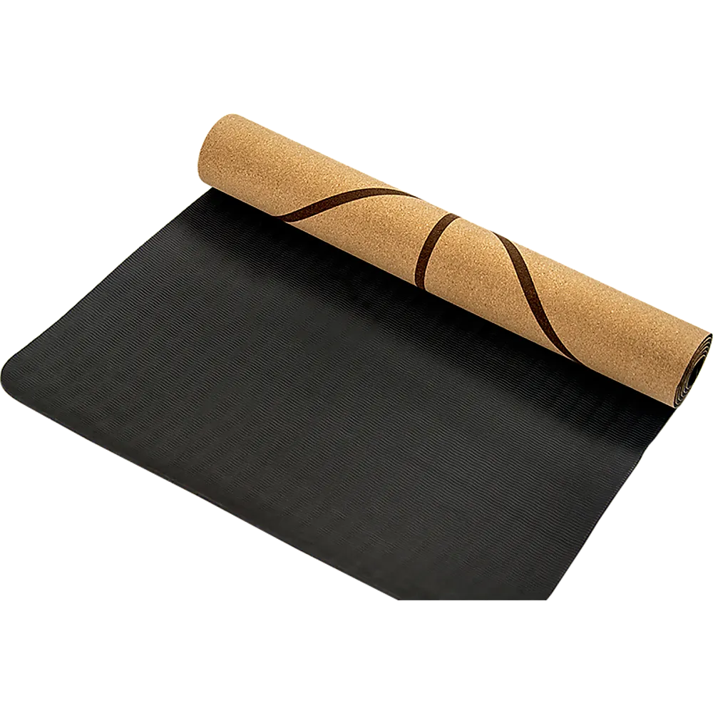 Eco-Friendly Cork Yoga Mat, Antimicrobial, Shock-Absorbing