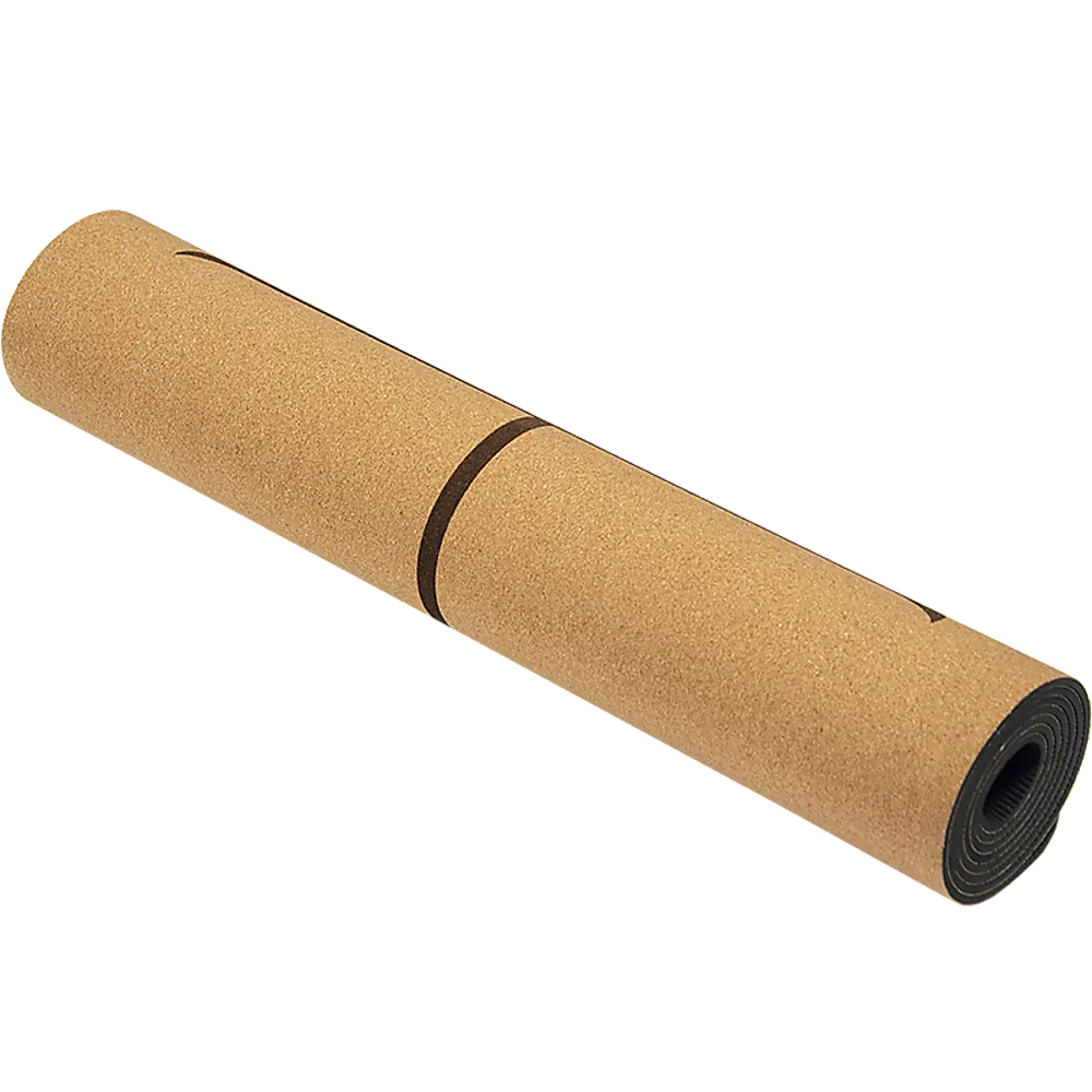 Eco-Friendly Cork Yoga Mat, Antimicrobial, Shock-Absorbing