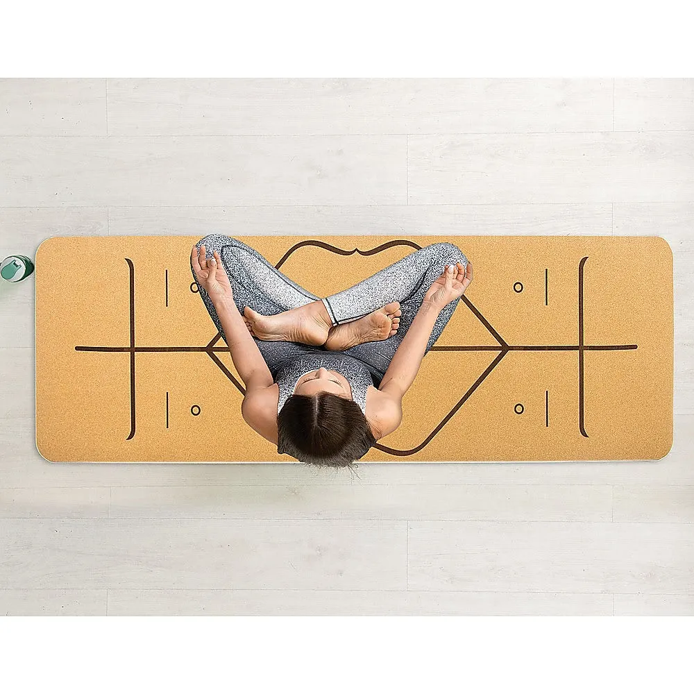 Eco-Friendly Cork Yoga Mat, Antimicrobial, Shock-Absorbing