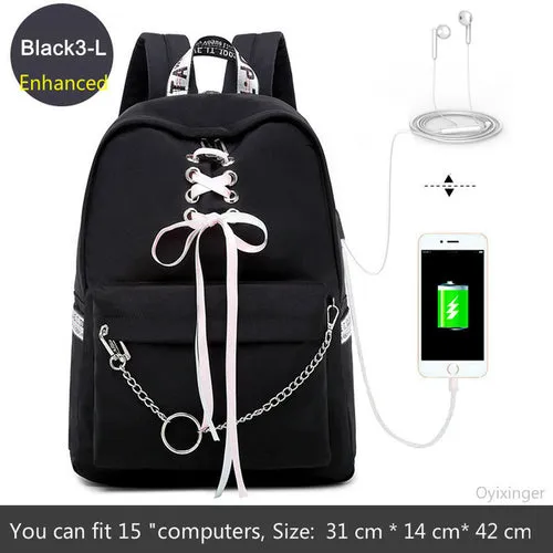 Fashion Schoolbag, Students Laptop Backpack Kids School