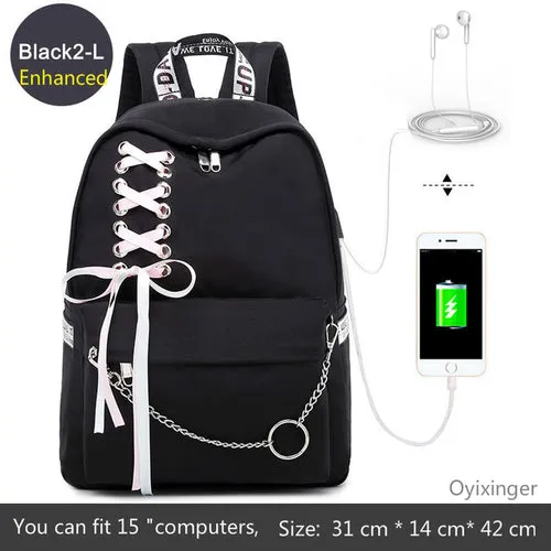Fashion Schoolbag, Students Laptop Backpack Kids School