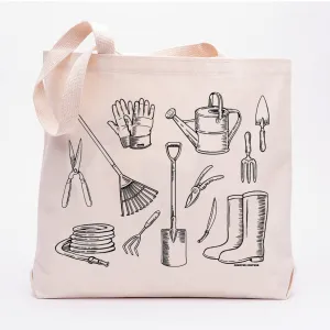 Gardening Tool Tote - Sturdy 12 Oz Cotton Canvas Tote Bag With 23” Handles