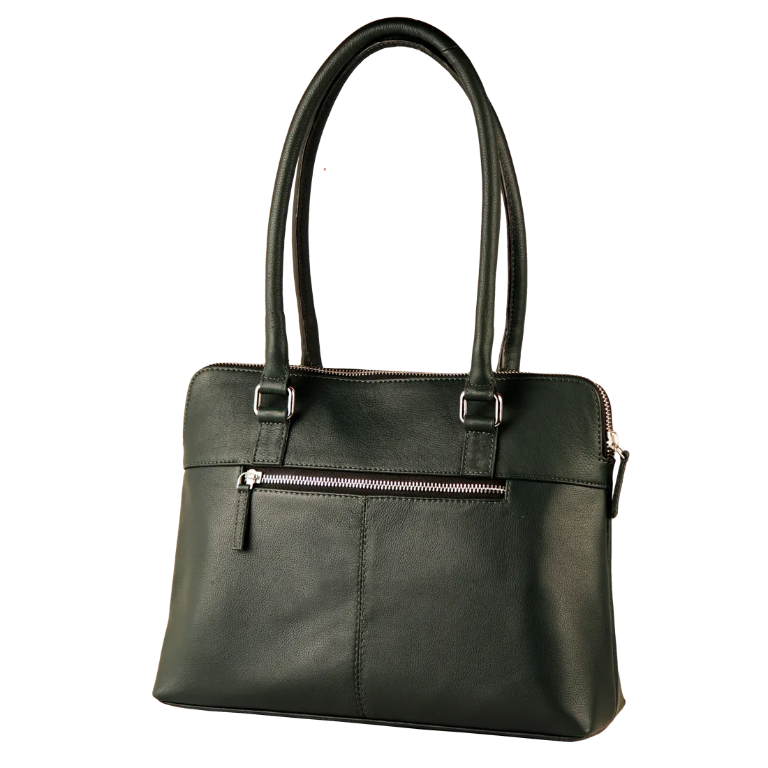 Genuine Leather Handcrafted Handbag Women (Pine Green)