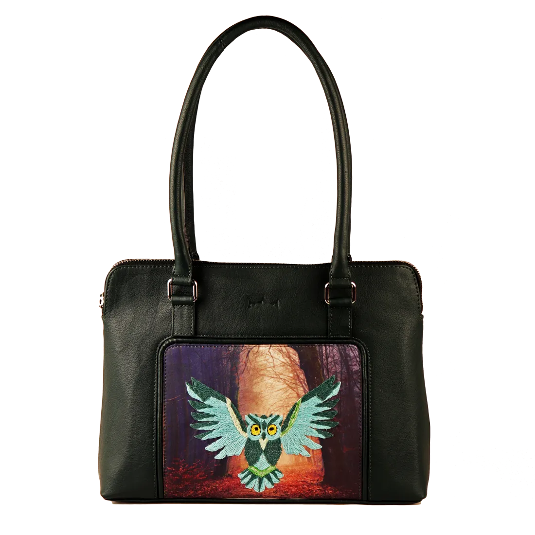 Genuine Leather Handcrafted Handbag Women (Pine Green)