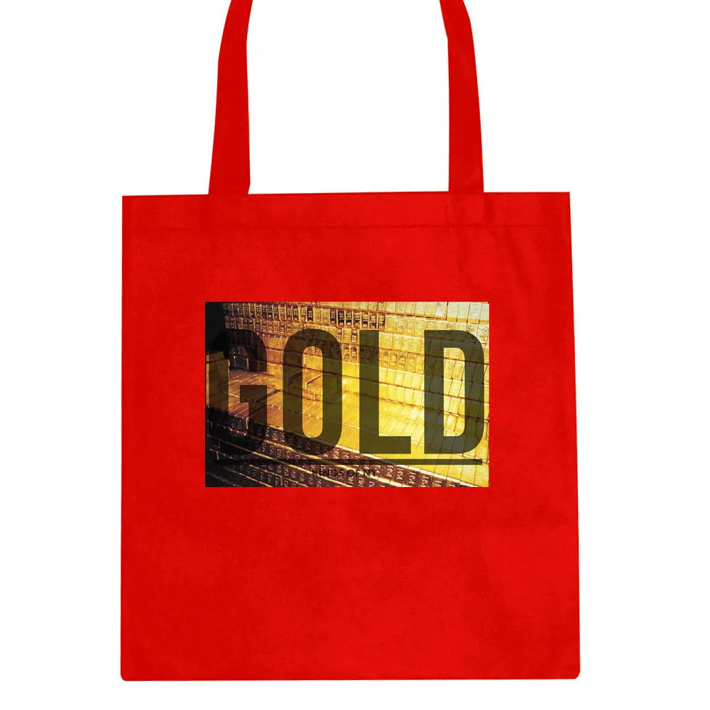 Gold Bricks Money Luxury Bank Cash Tote Bag