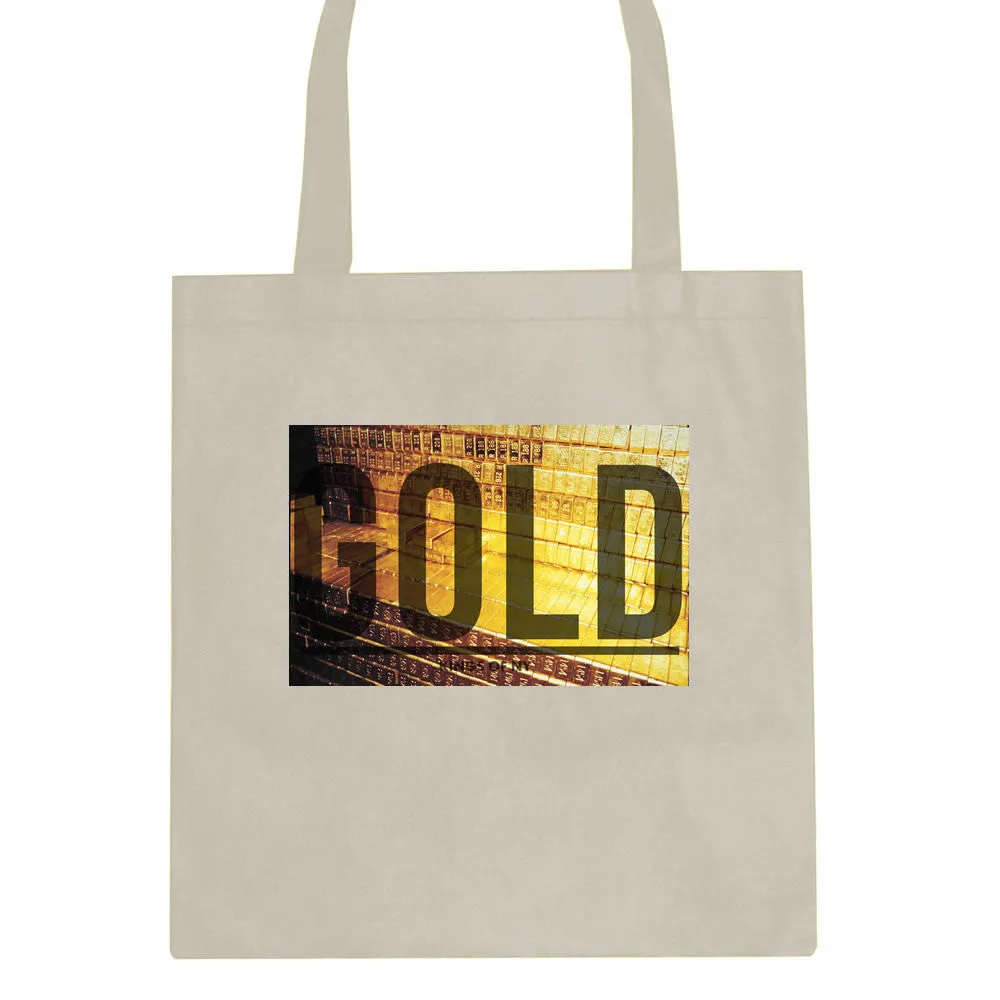 Gold Bricks Money Luxury Bank Cash Tote Bag