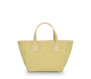 Icaria Straw Mini Tote Yellow