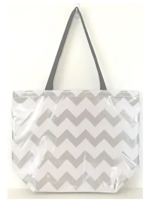 Large Personalized Zip Tote