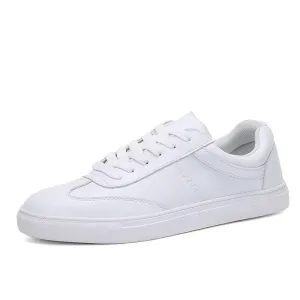Leather Lace-Up Platform Sneakers