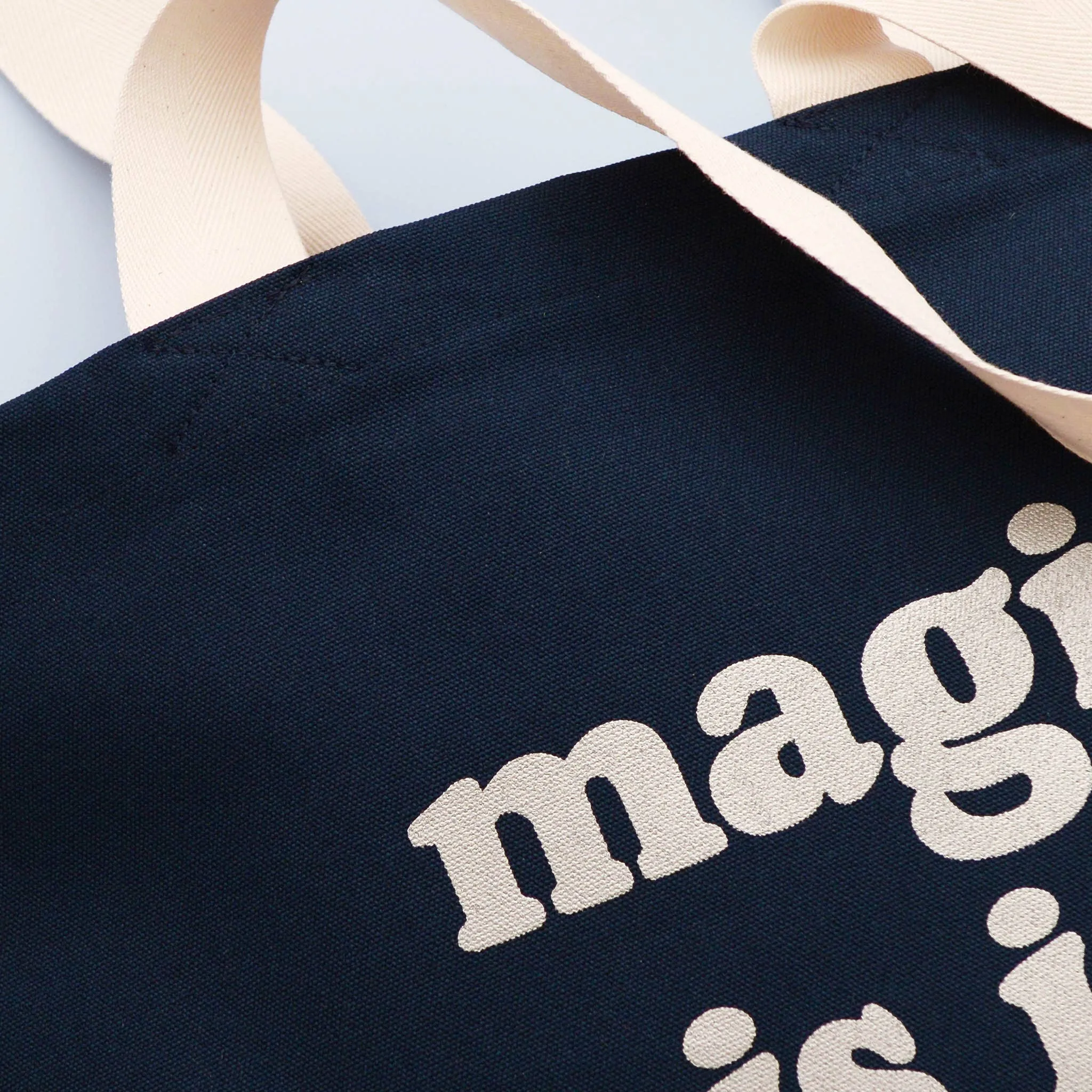 Magic is in the Air Navy Tote Bag