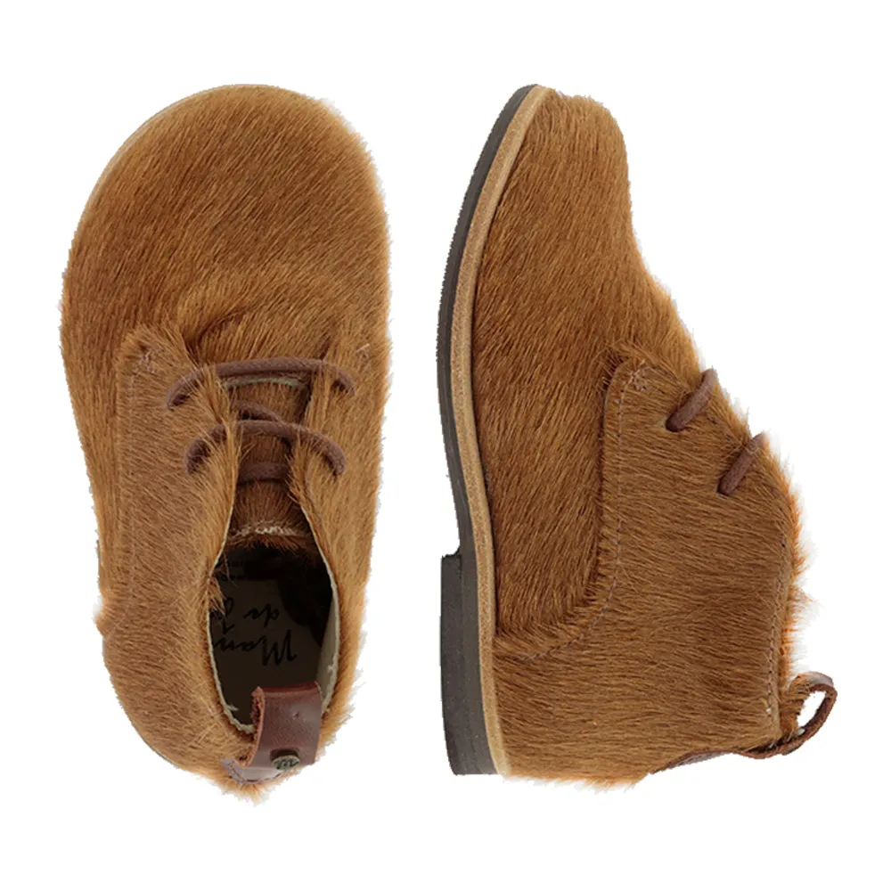 Manuela de Juan Girl's and Boy's Asher Bootie, Cuoio Potro