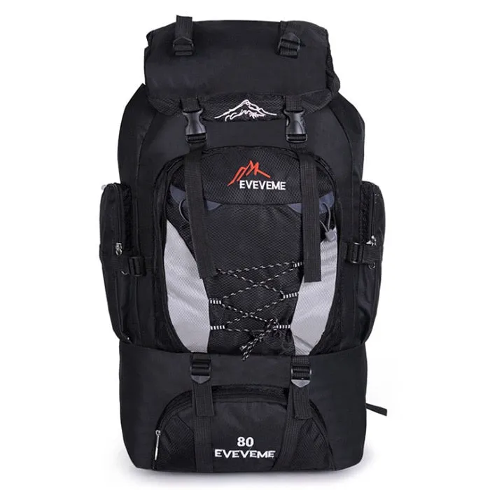 Men's 80L Big Hiking Mountaineering Backpack Climbing Camping Equipment Outdoor Travel Accessories