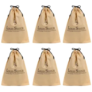 Non Woven Shoe Bag Pack Of  6 Beige Plain