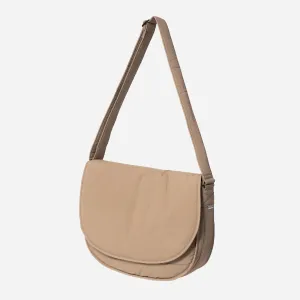 NYLON RUNNERS BAG - BEIGE