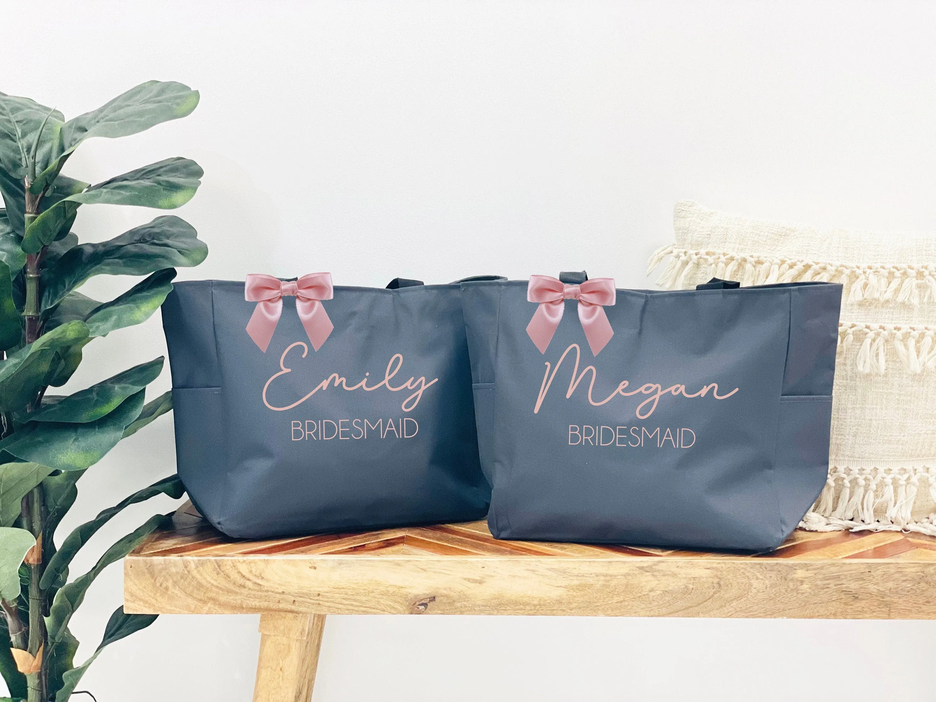 Personalized Bridesmaid Tote Bags